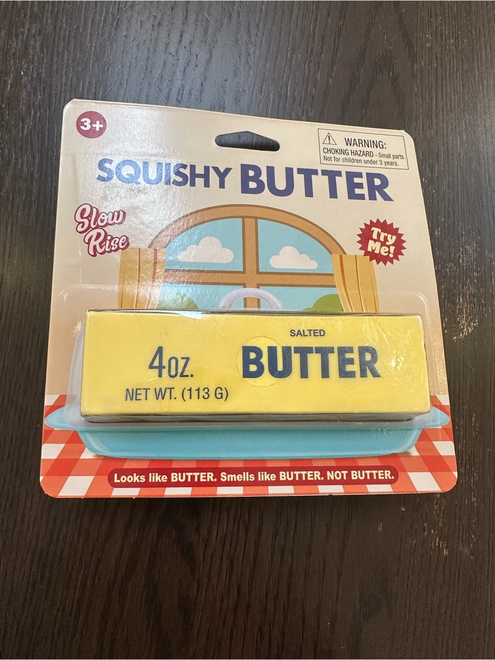 Squishy BUTTER Salted 4oz Toy - Yellow